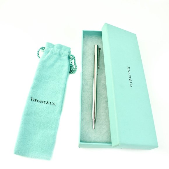 TIFFANY & CO: Sterling Silver T Clip Ballpoint on - Picture 2 of 4